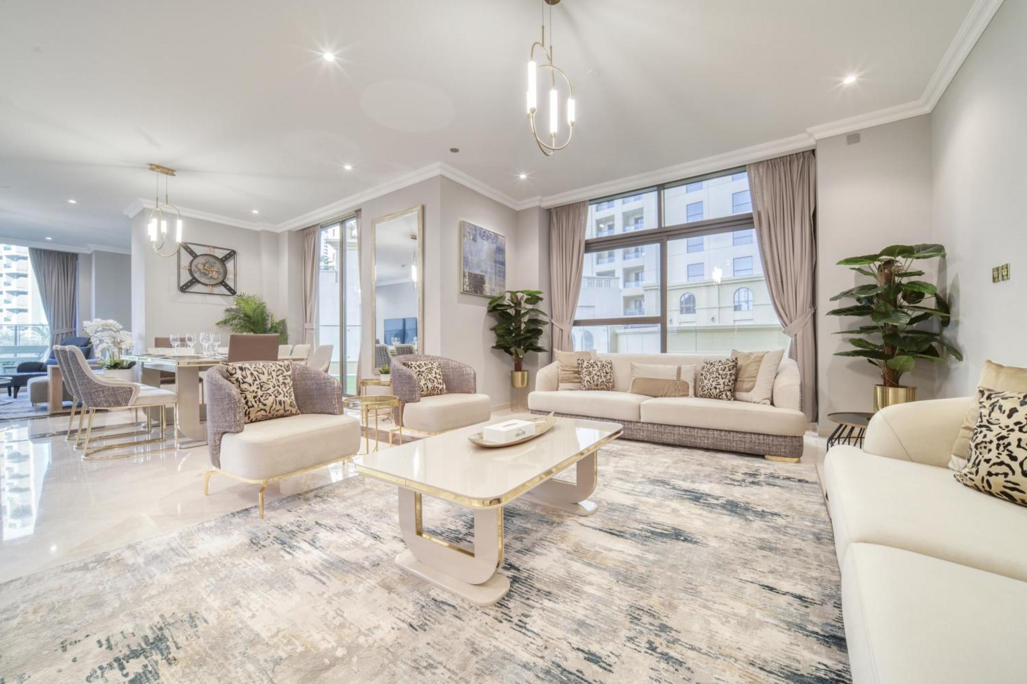 Luxurious 4 Bedroom Duplex With Terrace & Sea View 두바이 외부 사진