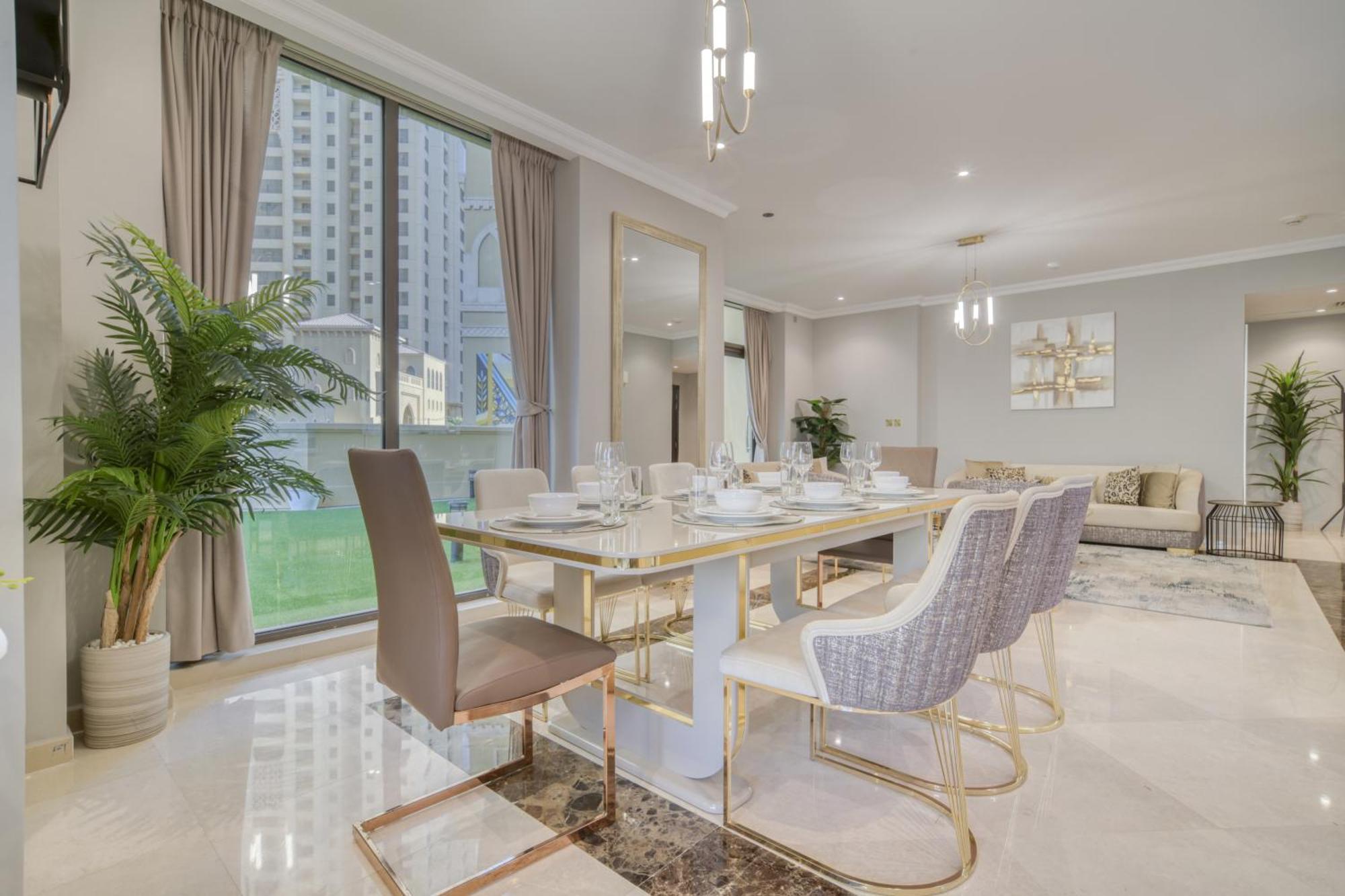 Luxurious 4 Bedroom Duplex With Terrace & Sea View 두바이 외부 사진